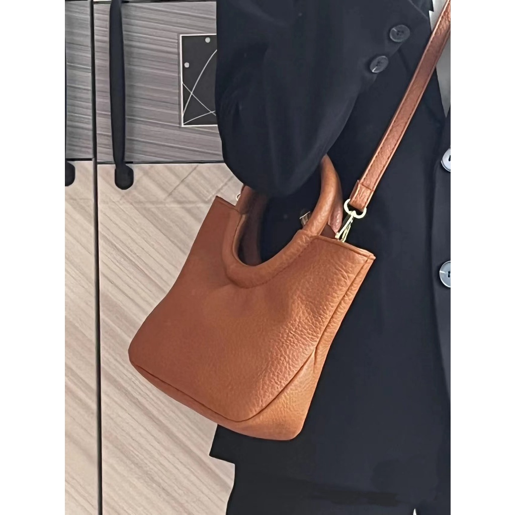 Túi Đeo Chéo Da Mềm Kiểu Xếp Ly Thời Trang Hàn Quốc 2023 Cho Nữ