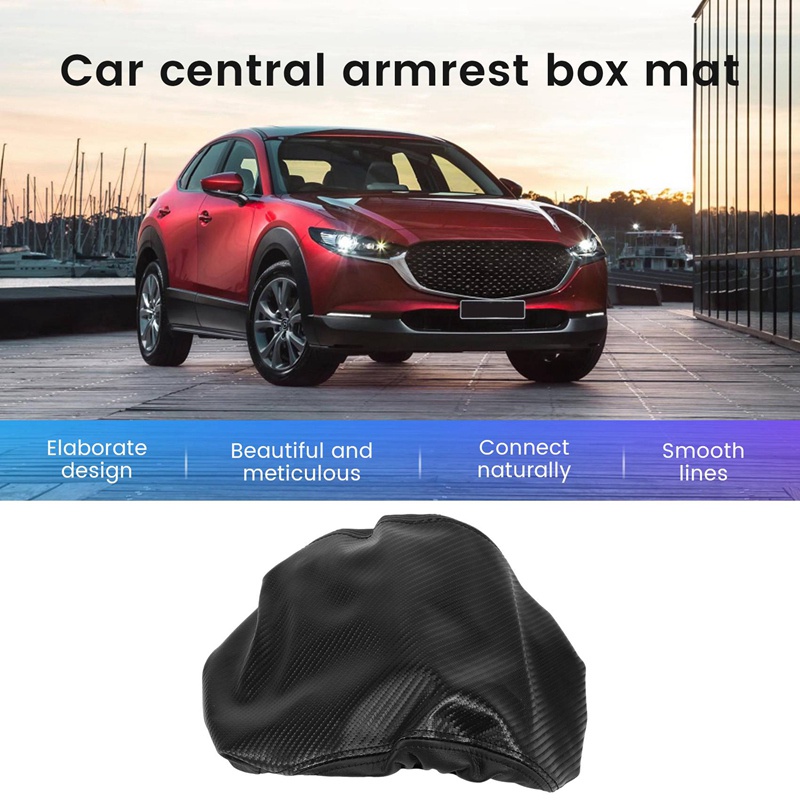 Bao Da Sợi Carbon Bọc Bệ Tỳ Tay Xe Hơi Mazda CX-30 CX30 2020