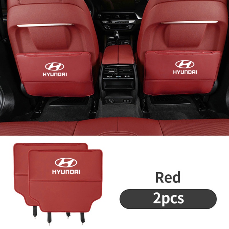 For Hyundai Đệm Lót Ghế Ngồi Xe Hơi Chống Đá Cho Getz Atos Matrix I10 Elantra ATF Accent Starex Tucson Sonata I40 Trajet Santa Fe H1 Veloster Avante