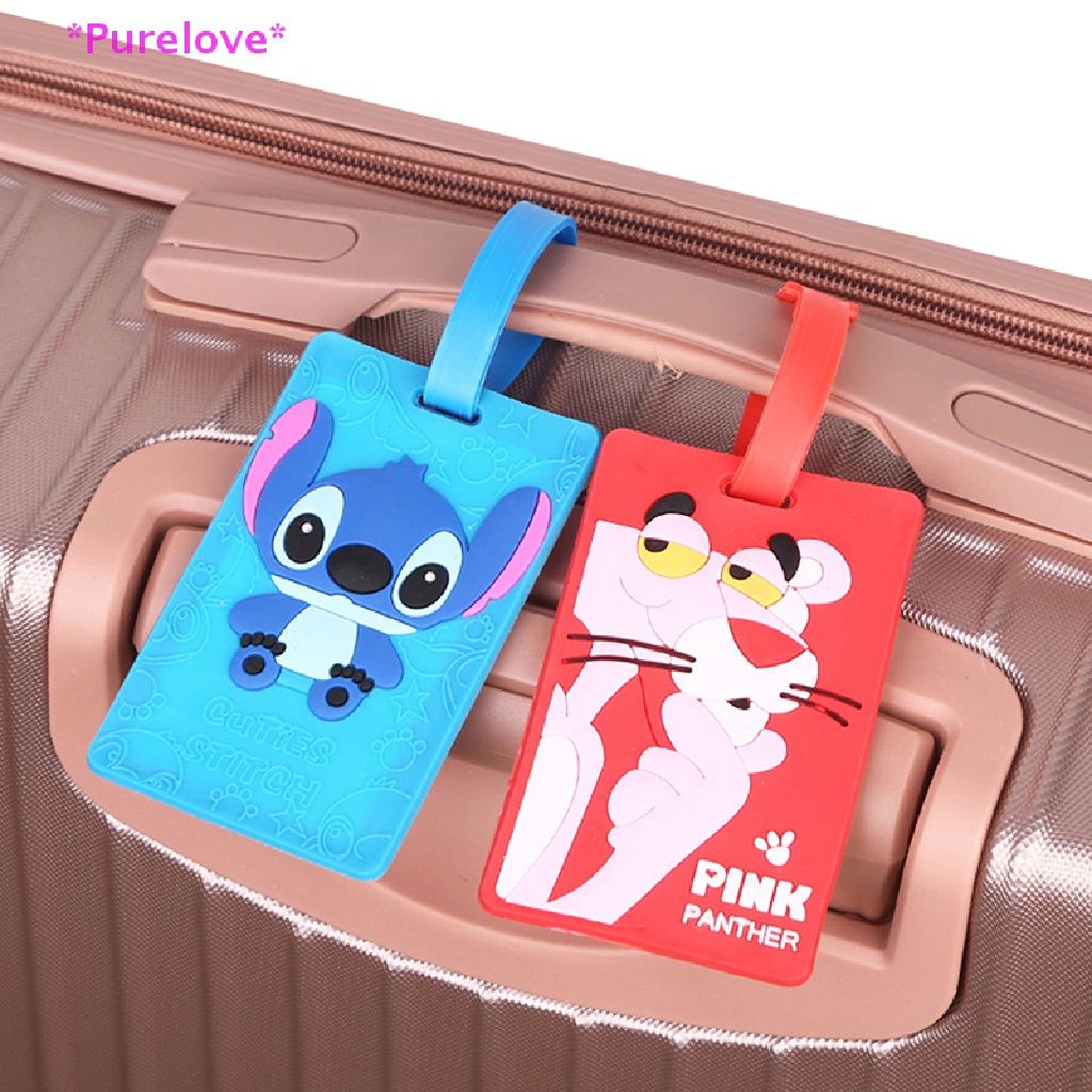 Thẻ Đánh Dấu Hành Lý Bằng Silicon Mềm Họa Tiết Hoạt Hình Sáng Tạo Mới