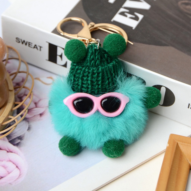 Ygt Móc Khóa Lông Thỏ Nhiều Màu Dễ Thương