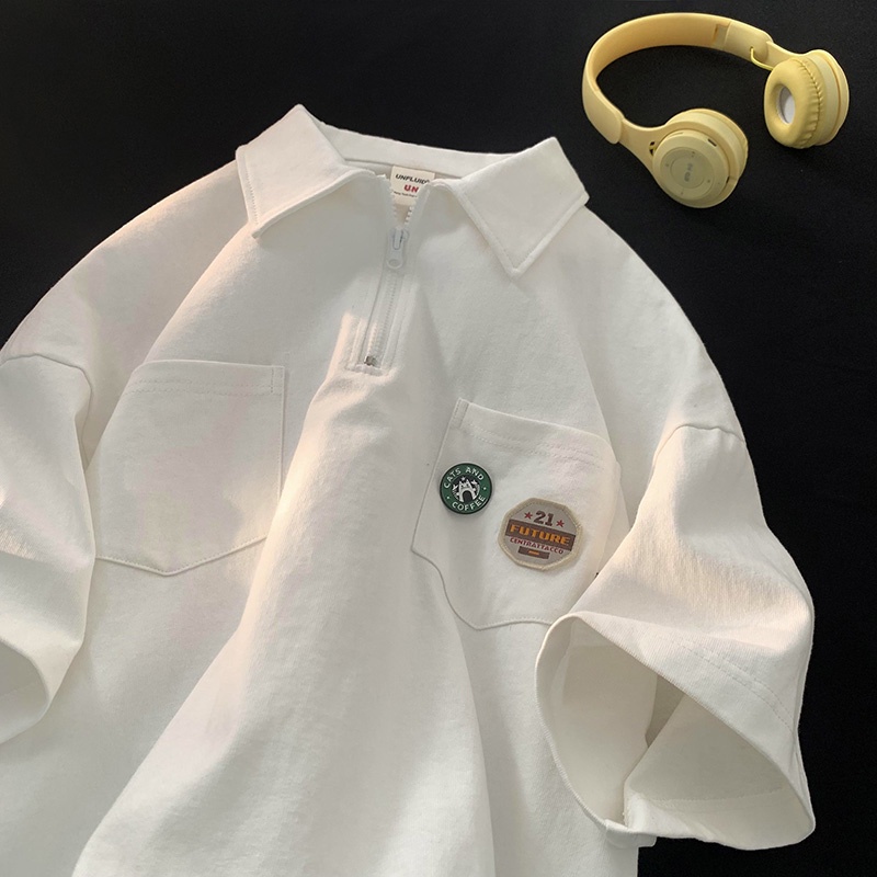 Áo Sơ Mi Tay Ngắn Màu Trơn Phong Cách Nhật Bản Thời Trang Mùa Hè 2023 Cho Nam