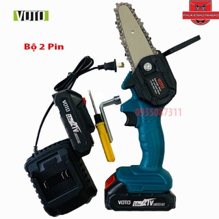 Máy Cưa Xích Xài Pin 5 Cell VOTO 100mm Xài Chân Pin   18V - 21V- KMS