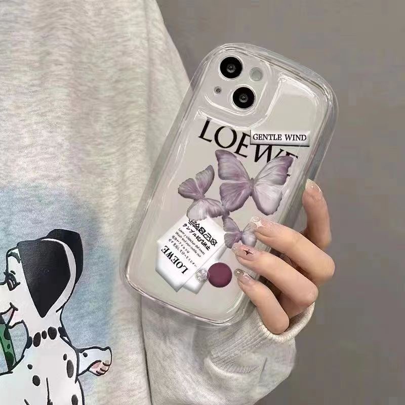 Ốp Điện Thoại TPU Silicone Mềm Trong Suốt Chống Sốc In Hình Bướm Cho IPhone 11 13 14 12 Pro 7 8 Plus XS Max X XR