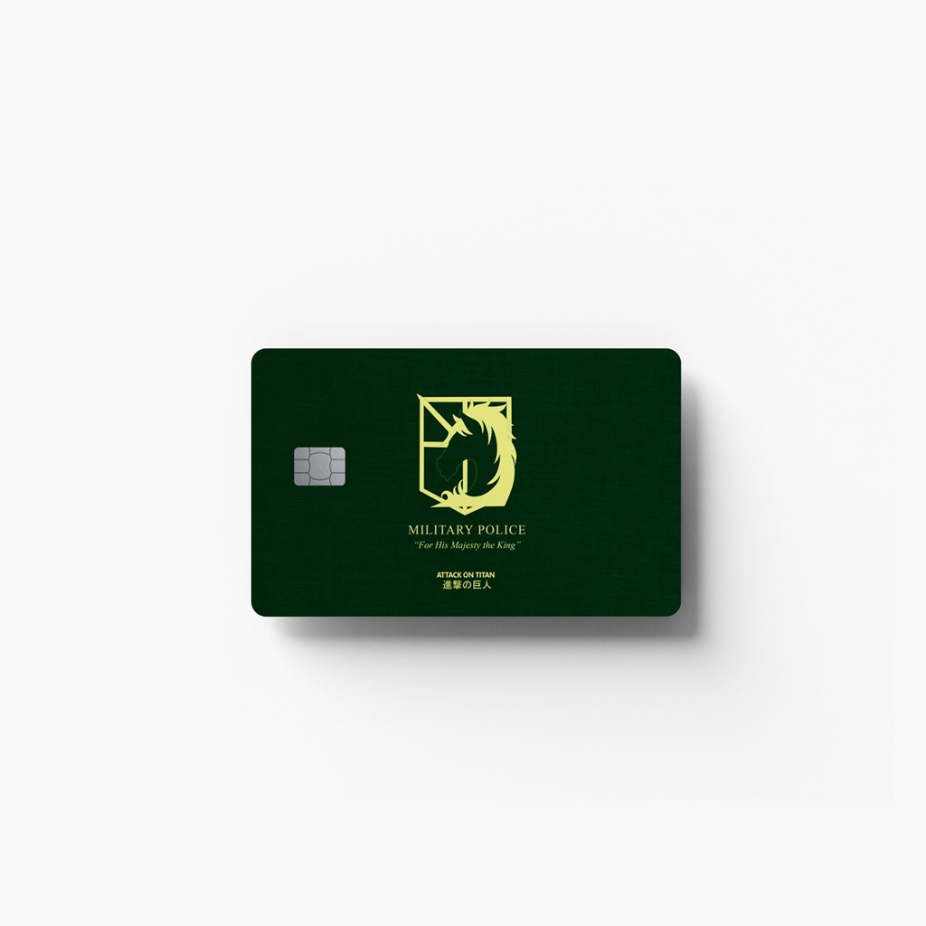 Skin Card, ATM Chủ Đề SnK AOT EMBLEM  | Miếng Dán Thẻ ATM, Thẻ Chung Cư Trang Trí - Chống Nước