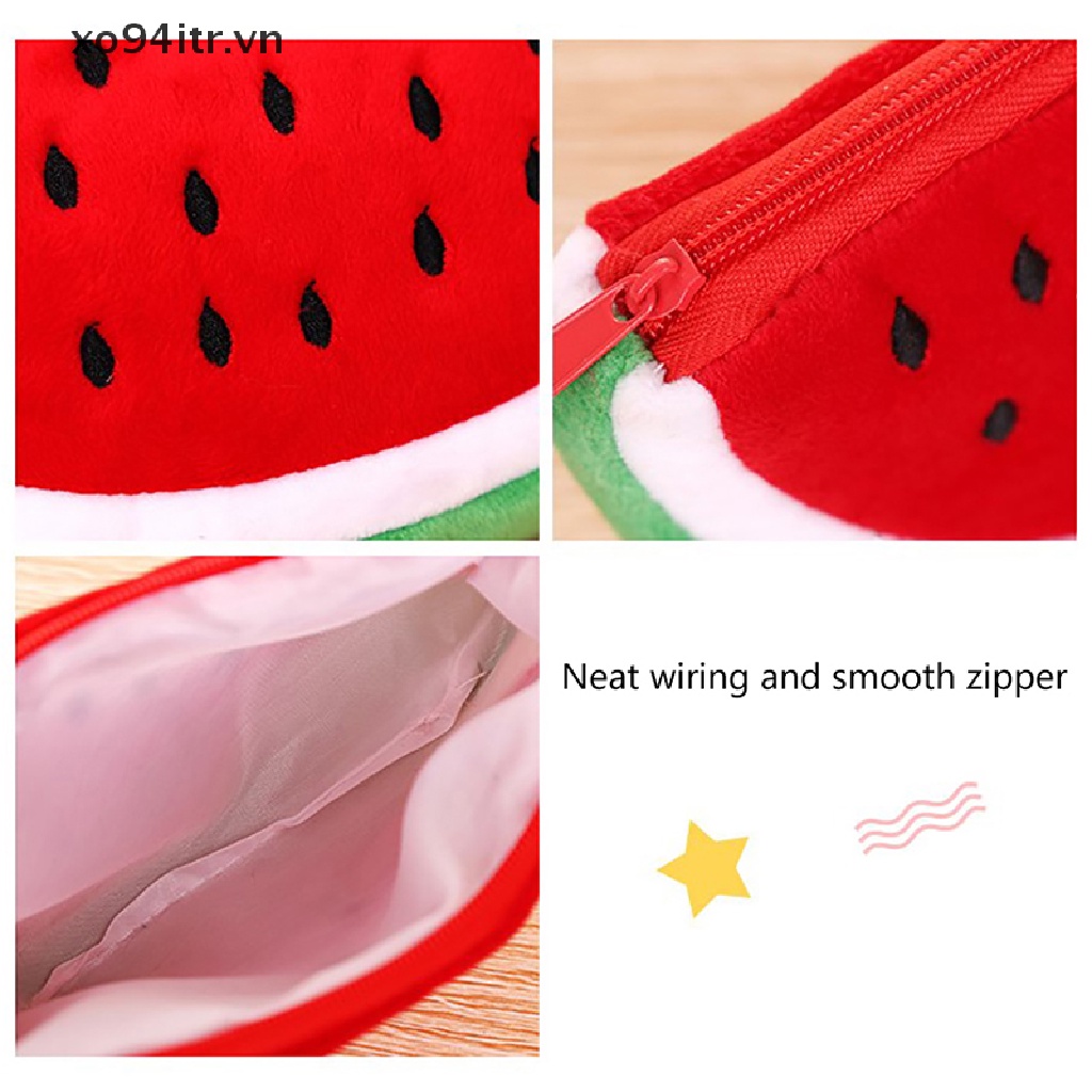 Túi Đựng Bút Hình Dưa Hấu Xinh Xắn Sáng Tạo