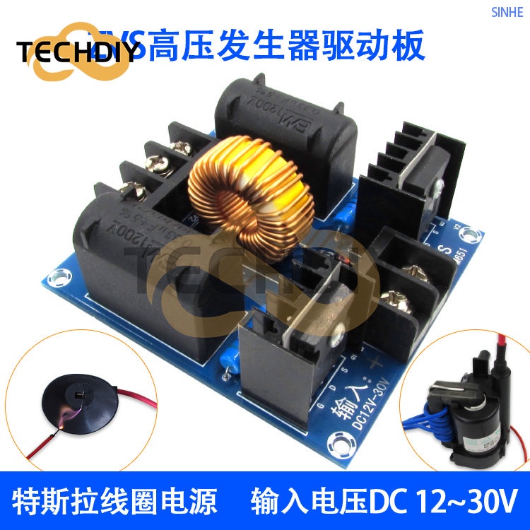 Dây Điện Áp Cao ZVS 60-300W Chuyên Dụng Cho Tesla XH-M651 60-300W