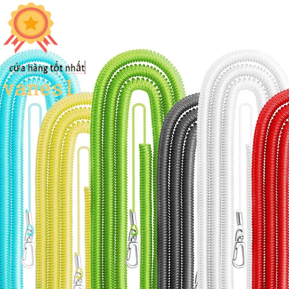 Dây Lò Xo Co Giãn Gắn Móc Chìa Khóa Câu Cá An Toàn Chống Thất Lạc Có Thể Thu Gọn Tiện Dụng