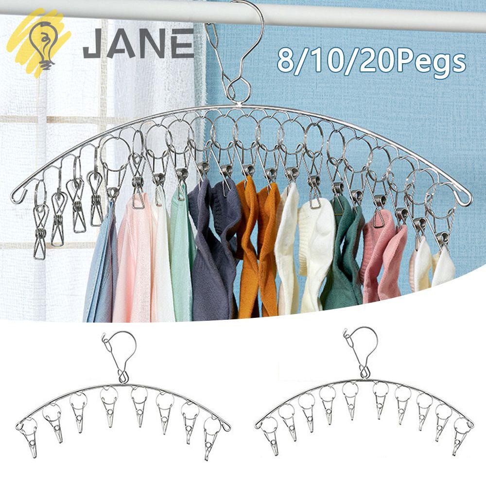 Set 20 Móc Phơi Quần Áo Bằng Thép Không Gỉ Chất Lượng Cao