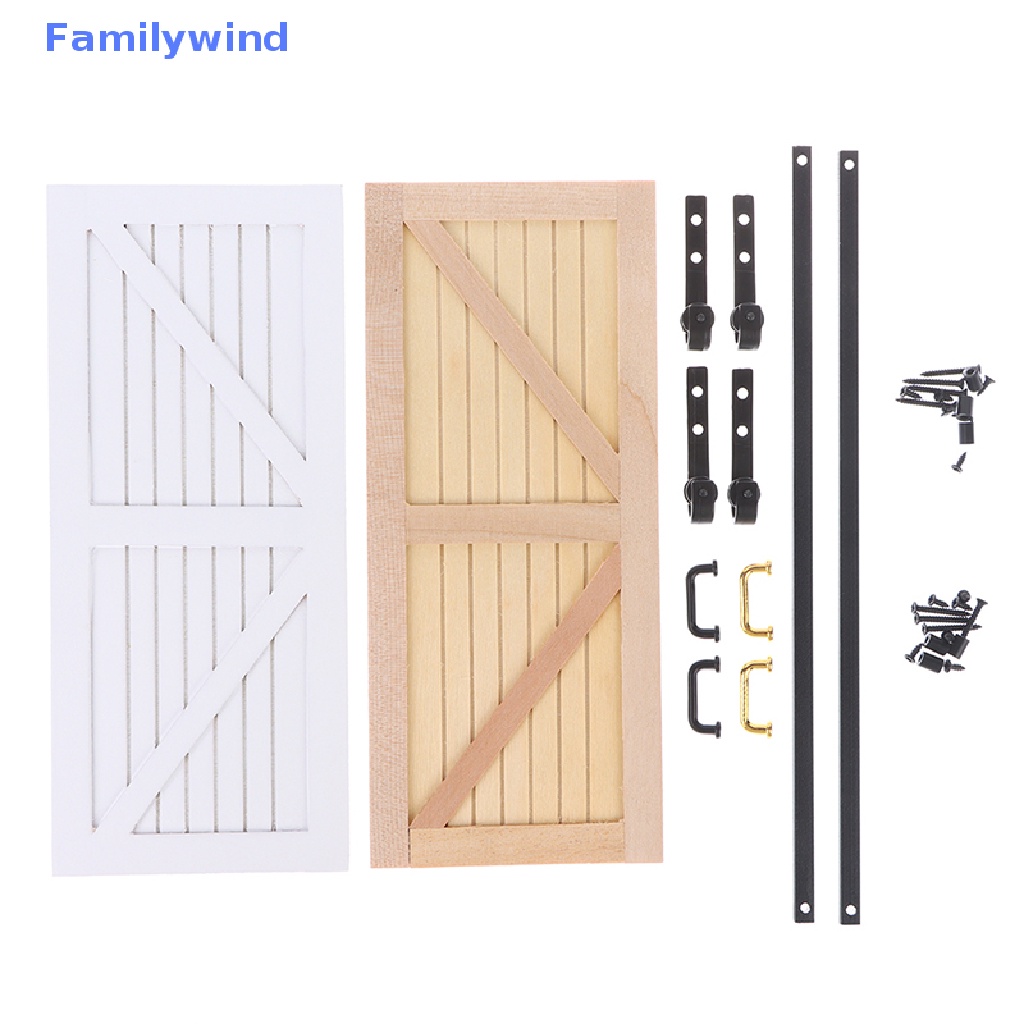 1 Set Mô Hình Cửa Trượt Trang Trí Nhà Búp Bê Tỉ Lệ 1: 12