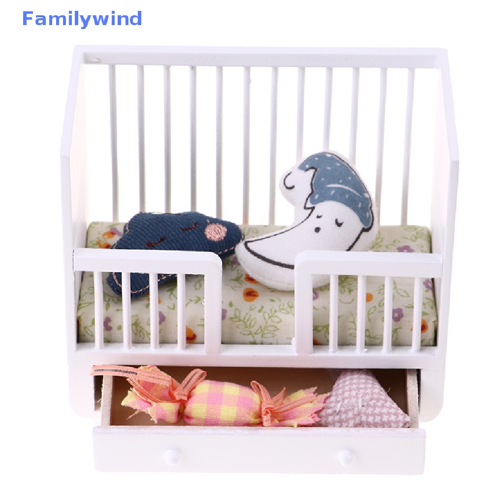 Giường Ngủ Em Bé Mini Tỉ Lệ 1: 12 Trang Trí Nhà Búp Bê