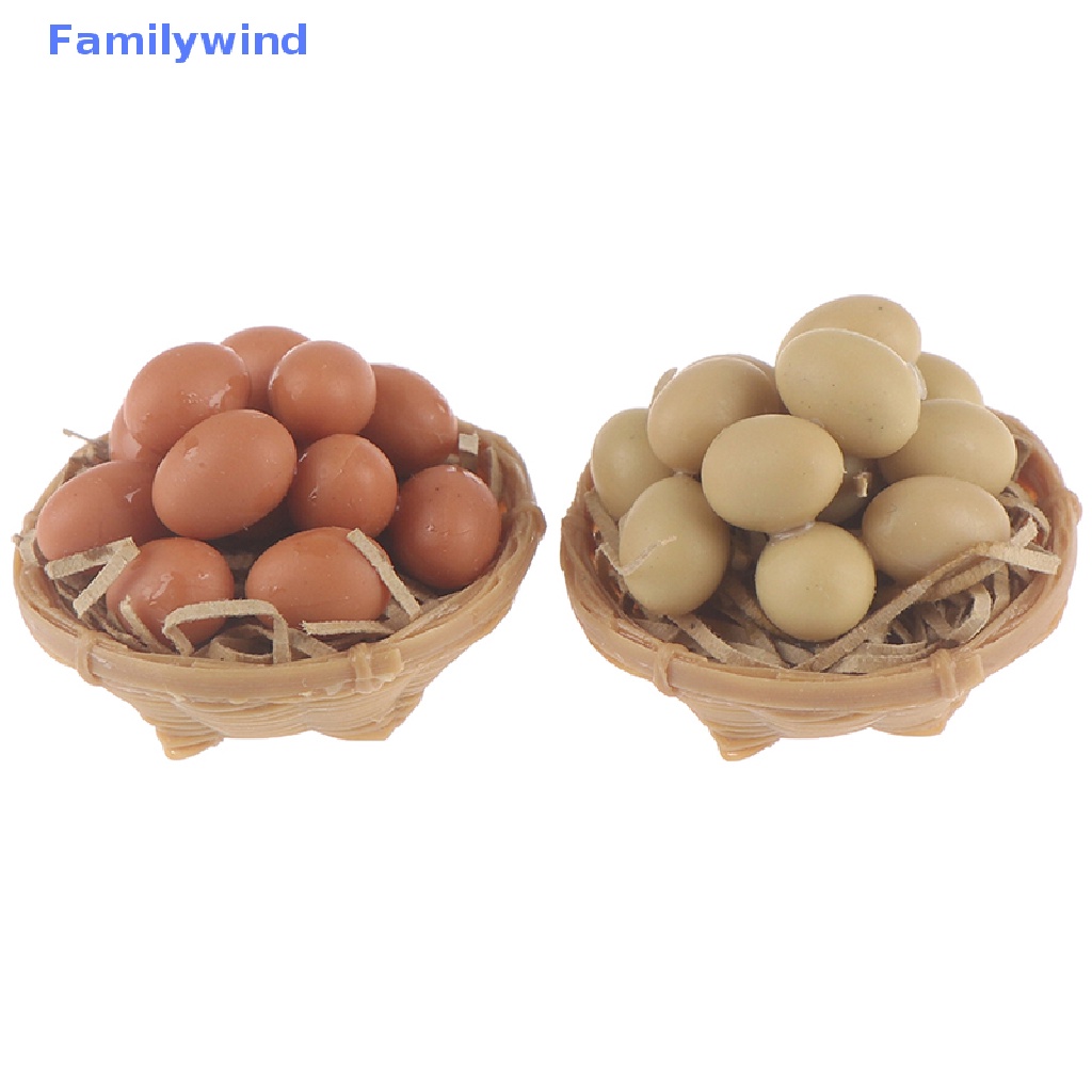Rổ Đựng Trứng Trang Trí Nhà Búp Bê Tỉ Lệ 1: 12