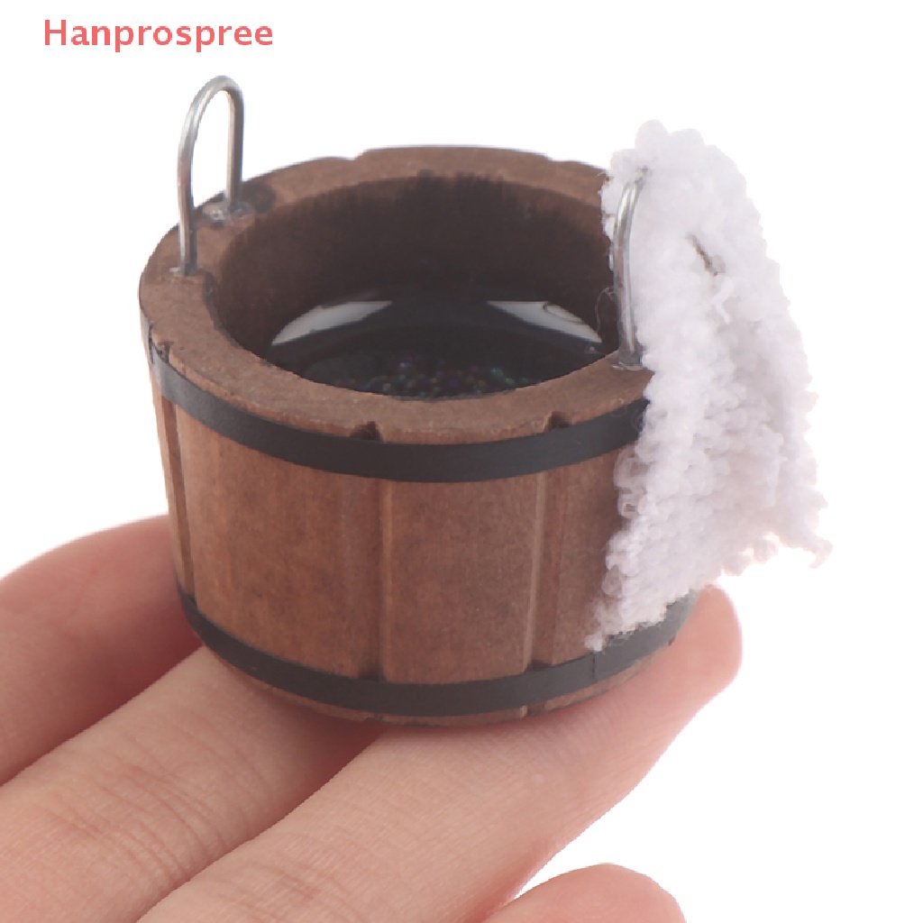 Chậu Rửa Kèm Khăn Trang Trí Nhà Búp Bê Tỉ Lệ 1: 12