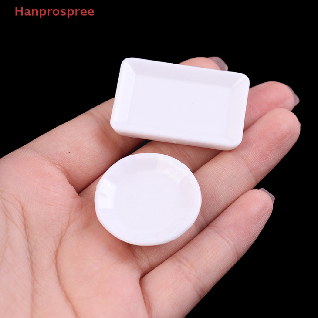 Set 12 Đĩa Trắng 1: 12 Dùng Để Trang Trí Nhà Búp Bê