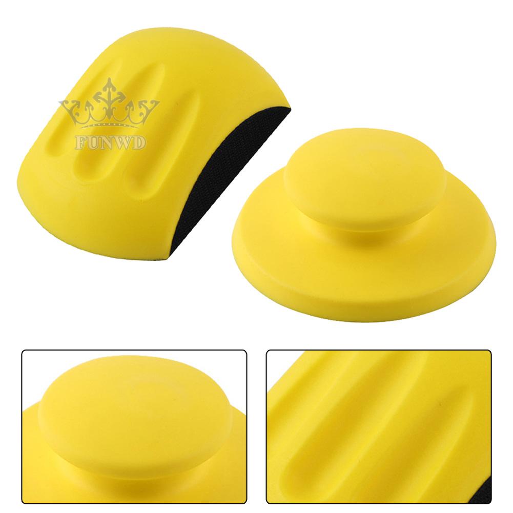 【FUNWD】2pcs manual sanding block for woodworking polishing 5 inch manual sanding discs