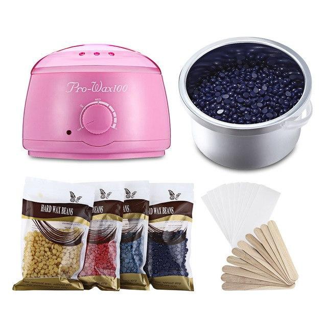 Sáp Wax Lông Bean, Sáp Wax Lông Nóng, Sáp Wax Lông Hạt Nấu 100g/Bịch, Hard Wax Beans Siêu Rẻ