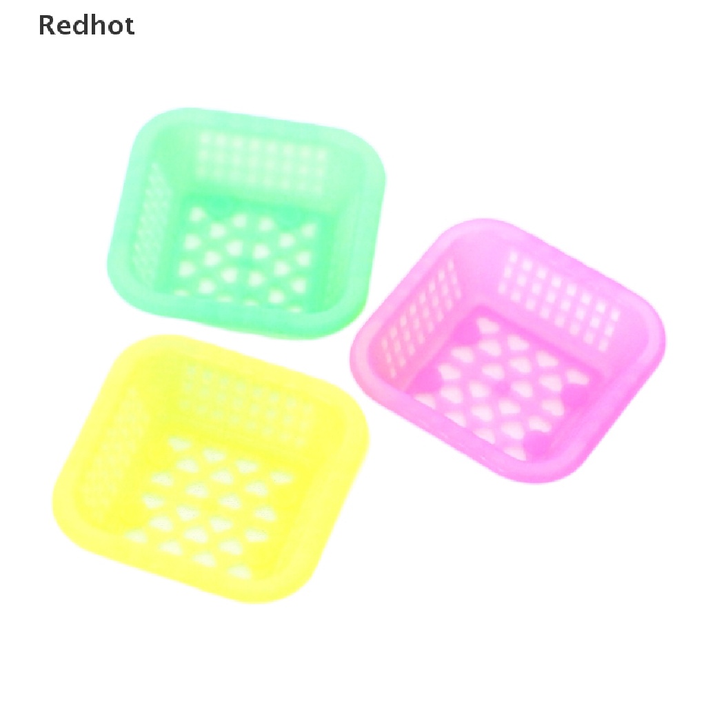 Bộ 3 Rổ Đựng Trái Cây / Rau Củ Quả Tỉ Lệ 1: 12 Trang Trí Nhà Búp Bê