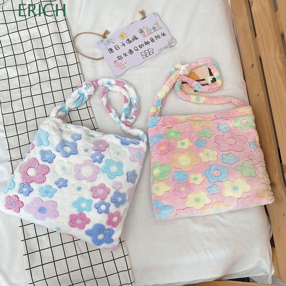 Túi Đựng Đồ Trang Điểm / Son Môi / Ví Tiền Họa Tiết Hoa Dung Tích Lớn Phong Cách Hàn Quốc Xinh Xắn Cho Nữ Y2K