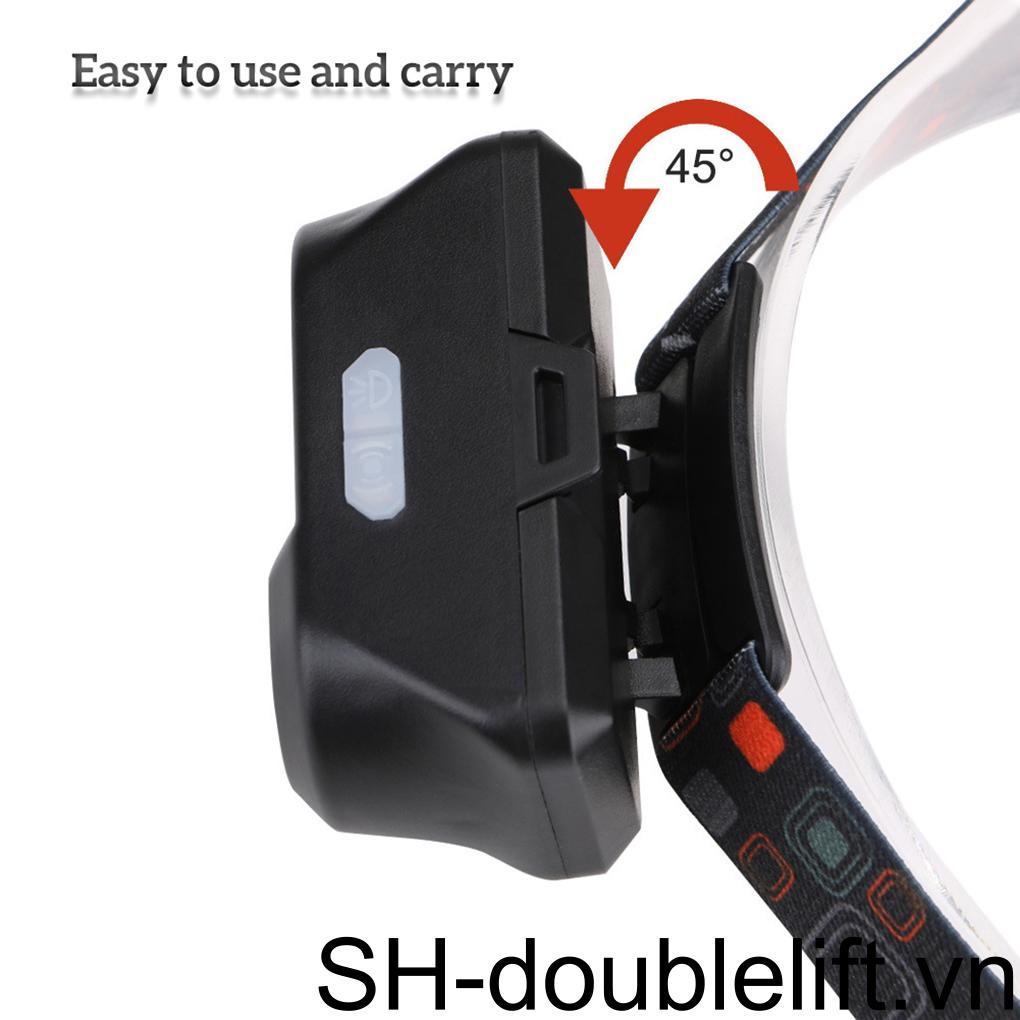 Đèn Pin Đeo Trán COB LED Mạnh Mẽ Góc Rộng Cắm Trại 18650