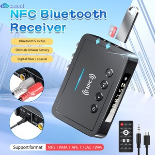Bộ thu phát bluetooth 5.0 bộ thu âm thanh nfc 3.5mm rca đầu ra aux không dây bluetooth dongle thụ thể âm thanh nổi cloud1