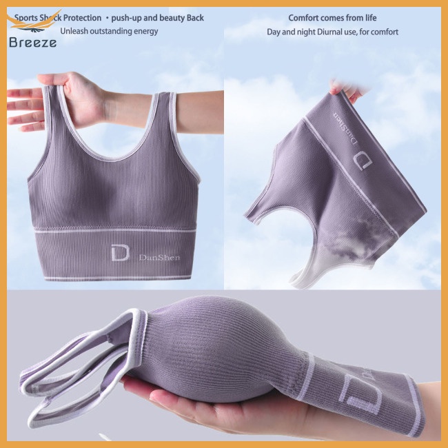 Áo Ngực Thể Thao Không Đường May Có Miếng Lót Nâng Ngực Tháo Rời Được Dành Cho Nữ