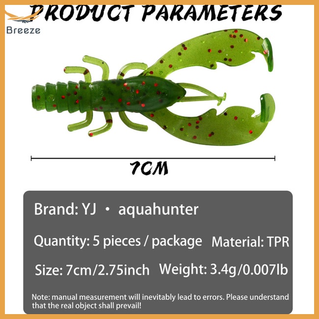 Set 10 Mồi Giả Nhử Cá 7cm Bằng Nhựa Pvc Chất Lượng Cao Gắn Kèm Móc Câu Tiện Dụng