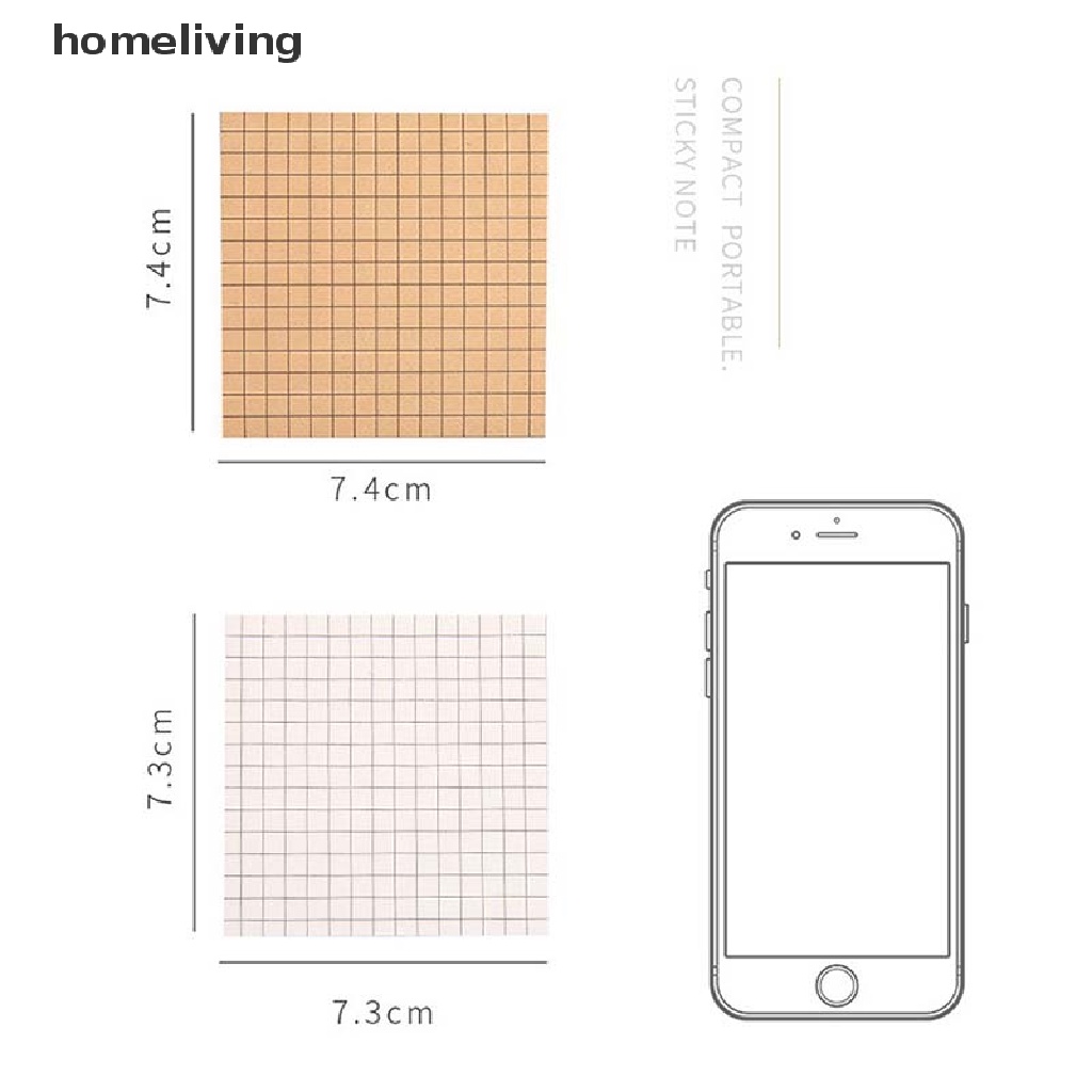 Giấy Dán Ghi Chú Họa Tiết Kẻ Sọc Tiện Dụng Cho Văn Phòng / Trường Học