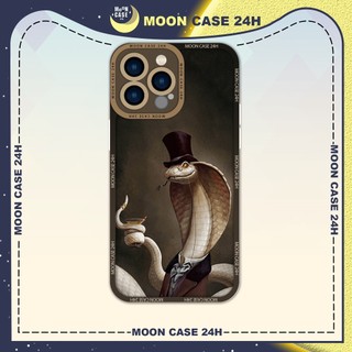 Ốp lưng iphone MOON CASE 24H Hình Rắn Bác Học ip 8/x/xs/xsmax/11/12/13/14pro/plus/promax