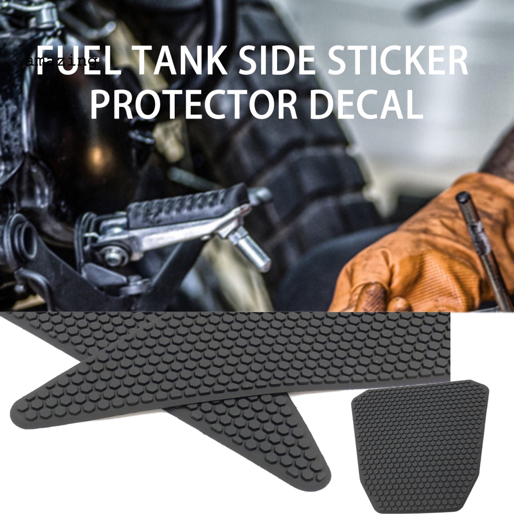 Set 3 Miếng Dán Trang Trí Bình Nhiên Liệu Chống Trượt Màu Đen Cho GOLDWING 1800 (18-22)