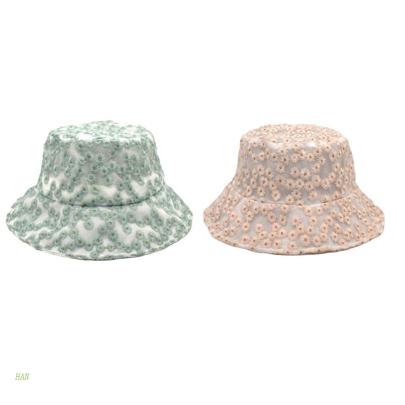 Nón Tai Bèo Mềm Chống Tia UV Phối Ren Hoa Xinh Xắn Thời Trang Mùa Hè Cho Nữ