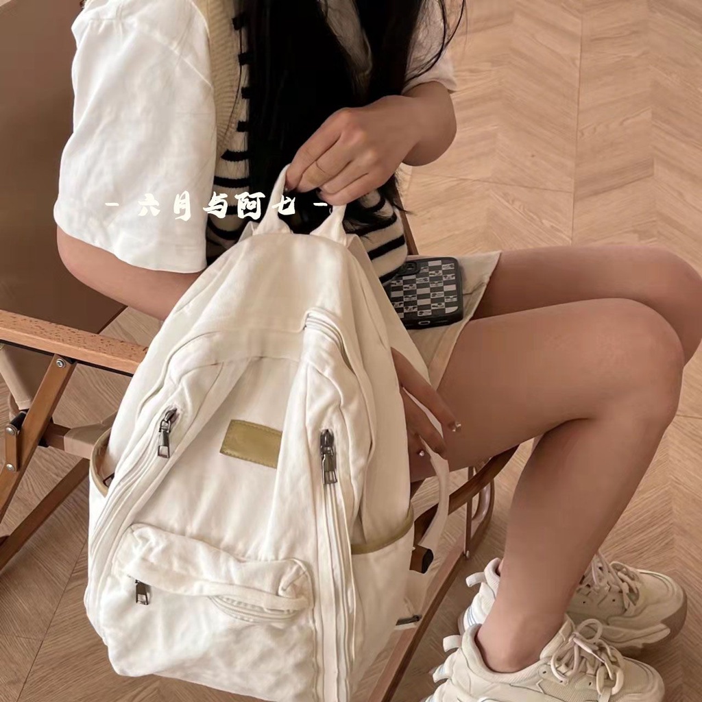 Giày Lười Vải Canvas Kiểu Dáng Đơn Giản Phong Cách Nhật Bản