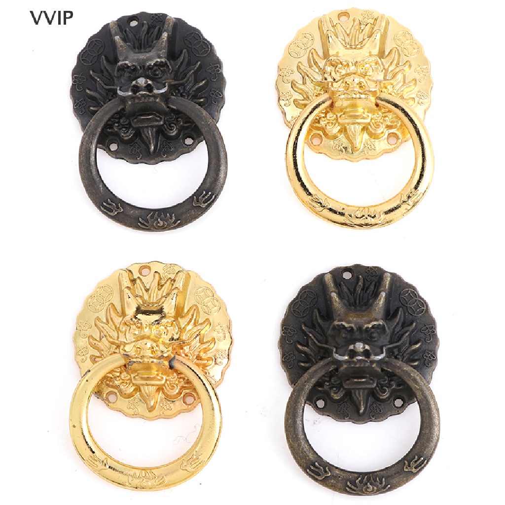 Bộ 10 Tay Nắm Cửa Tủ Hình Đầu Rồng Phong Cách Vintage