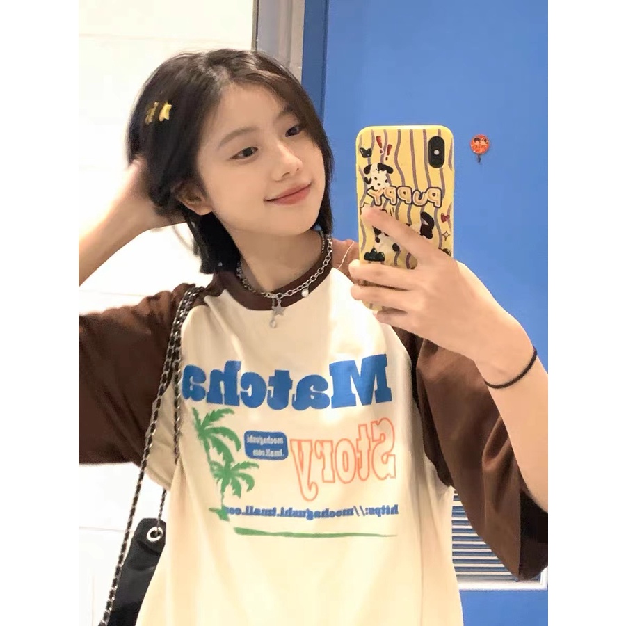 HIIXIIVI Áo Thun 100% Cotton Tay Ngắn In Họa Tiết Độc Đáo Phong Cách Hàn Quốc Thời Trang Mùa Hè Mới Cho Nữ
