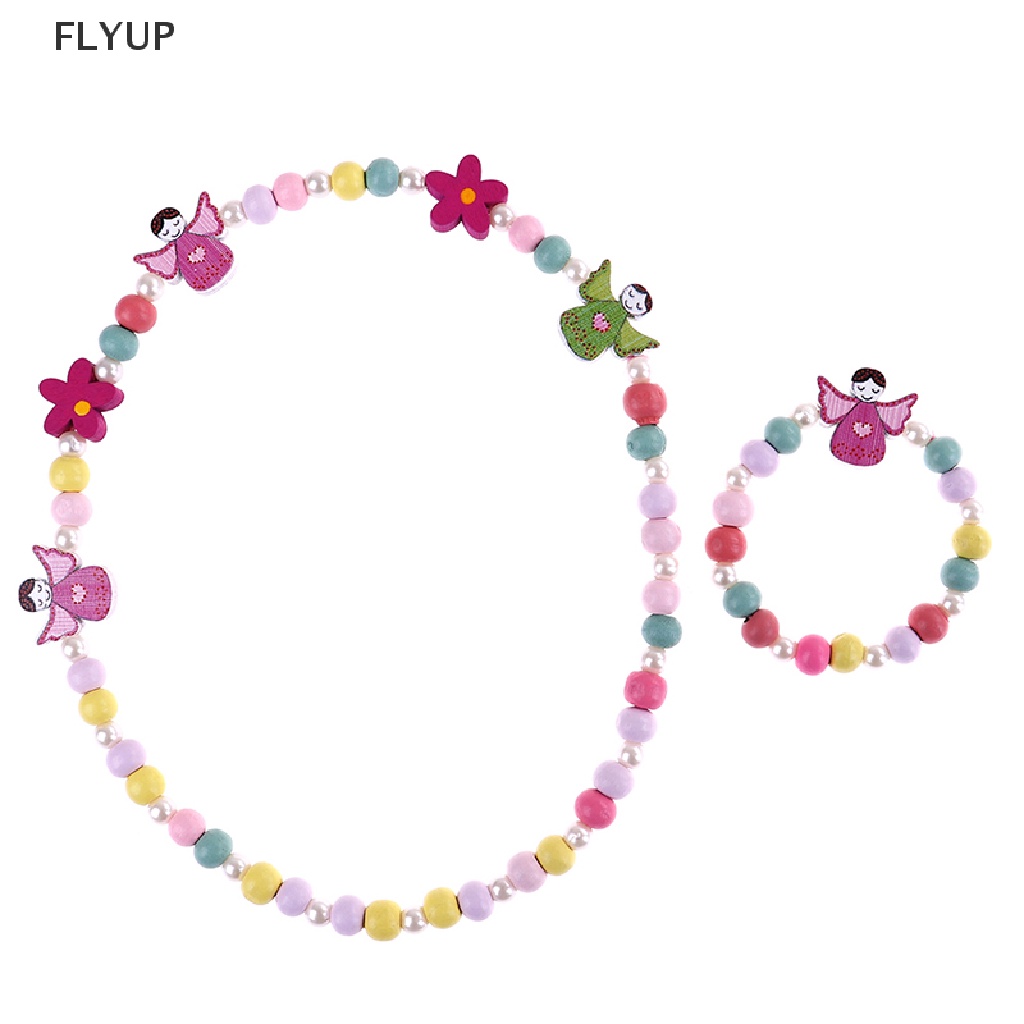 Vòng cổ Hạt Cườm Hoạt Hình Cho Bé Gái