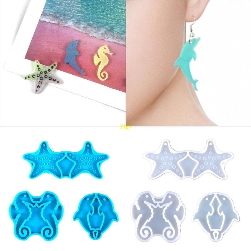 Khuôn Silicone Làm Trang Sức Hình Cá Heo