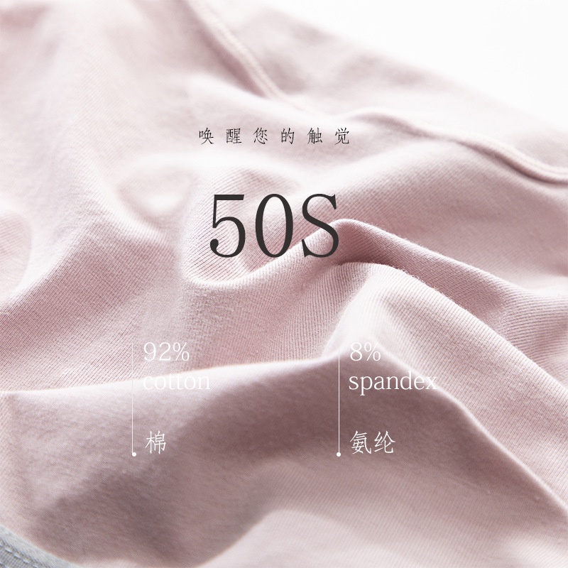 Quần Lót Thể Thao Tam Giác Lưng Thấp Chất Liệu Cotton Mềm Mại In Chữ Màu Tương Phản Thời Trang Cho Nữ