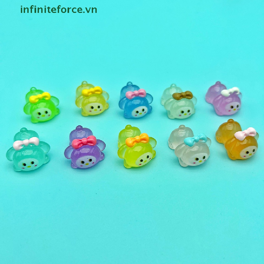 Set 2 Mô Hình Giai Điệu Mini Bằng Nhựa Phát Quang DIY Màu Sắc Ngẫu Nhiên