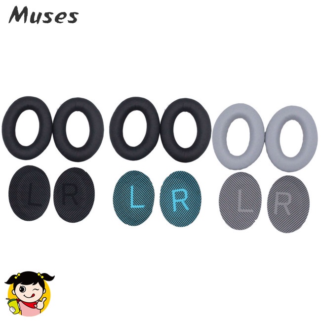 Set 2 Mút Xốp Bọc Đầu Tai Nghe Thay Thế Tương Thích Với Qc15 Ae2 Qc25 Qc35