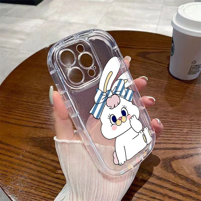✅Ốp Điện Thoại Dẻo Trong Suốt Họa Tiết Chú Thỏ Nhỏ Dễ Thương Chống Sốc Cho iPhone14xrxs 1112 7 8ppromax13 14Xrxs 1112
