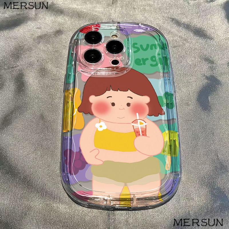 ✅Ốp Điện Thoại Mềm Trong Suốt Chống Sốc Hình Cô Gái Uống Trà Sữa Cho Iphone 8p xr11promax 12iPhone14 13 / xs7 CTTA