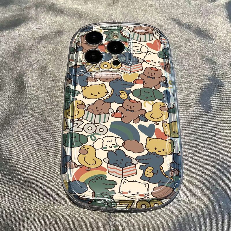 ✅Ốp Điện Thoại Mềm Trong Suốt Chống Sốc Hình Sở Thú Cho Iphone 12 / apple / xr7xs13 / 148P11 6LBX