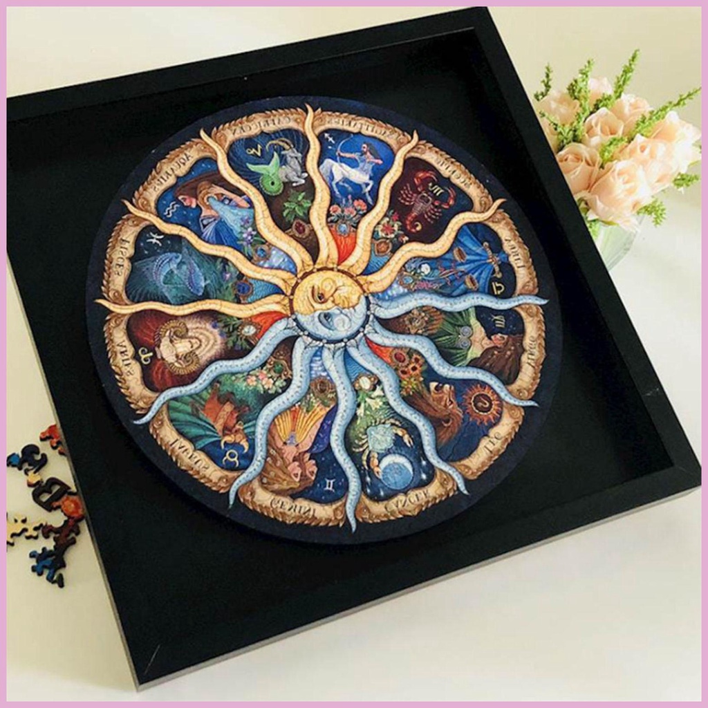 Bộ Đồ Chơi Xếp Hình 1000 Mảnh Hình Mặt Trăng / Tròn Cỡ Lớn Độc Đáo Cho Bé