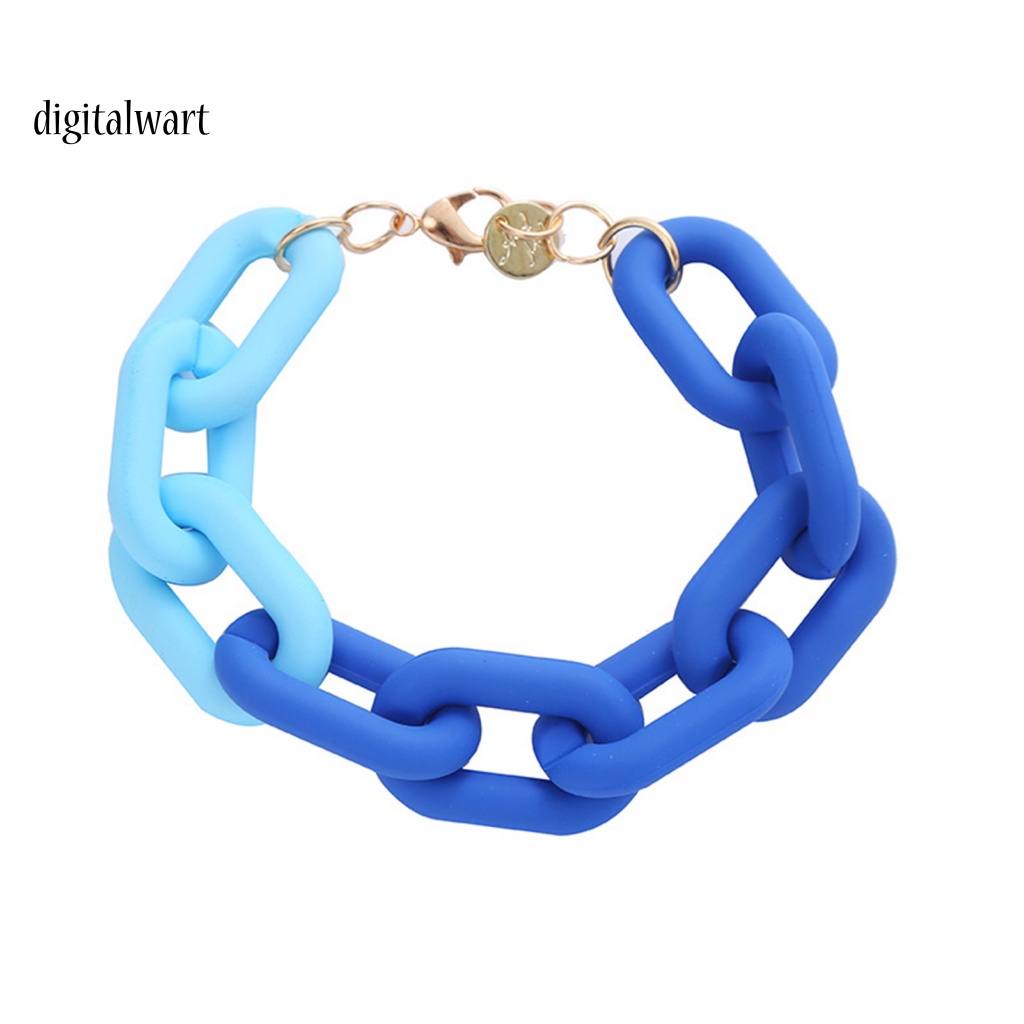 Kỹ Thuật Số| Vòng Tay Dây Xích Dày Dặn Nhiều Màu Sắc Dễ Thương Cho Nữ