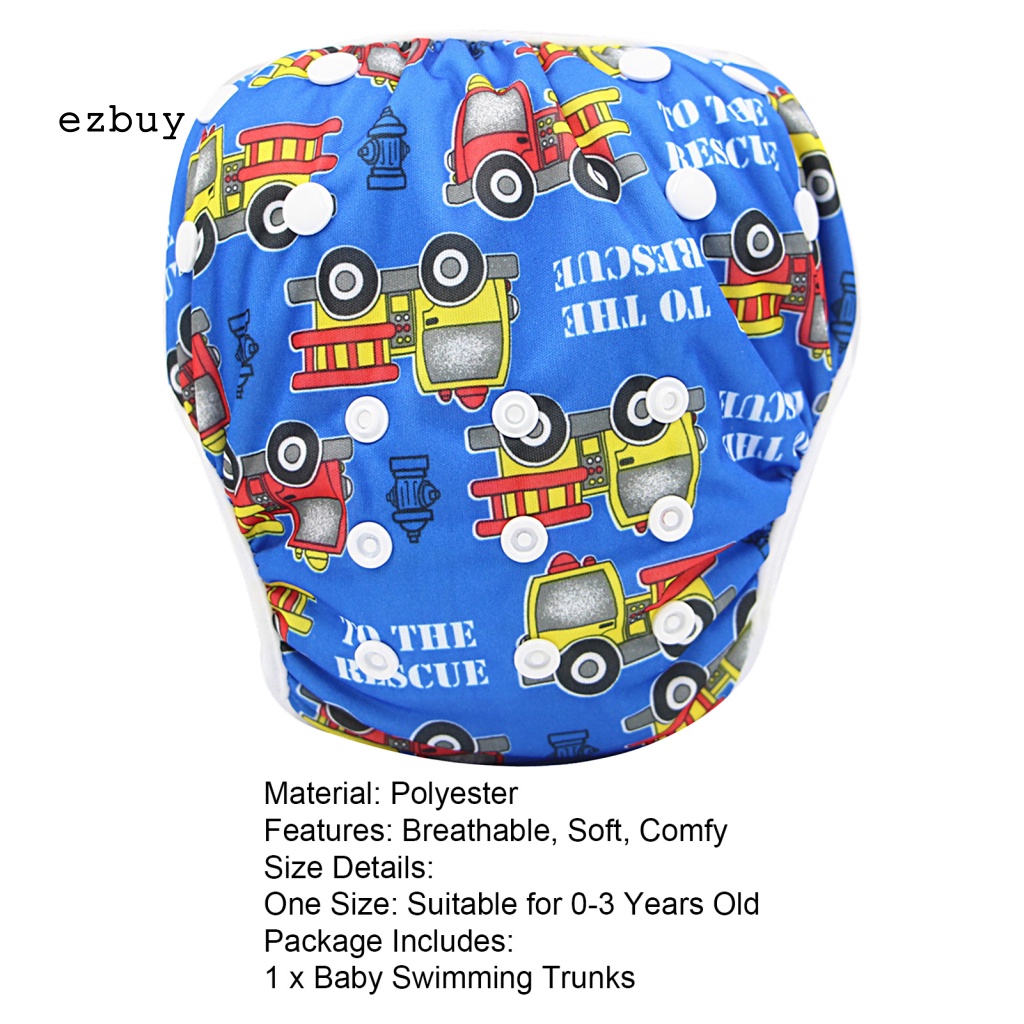 Quần Bơi Lưng Cao Thoáng Khí Chống Tràn In Họa Tiết Hoạt Hình Dễ Thương Cho Bé