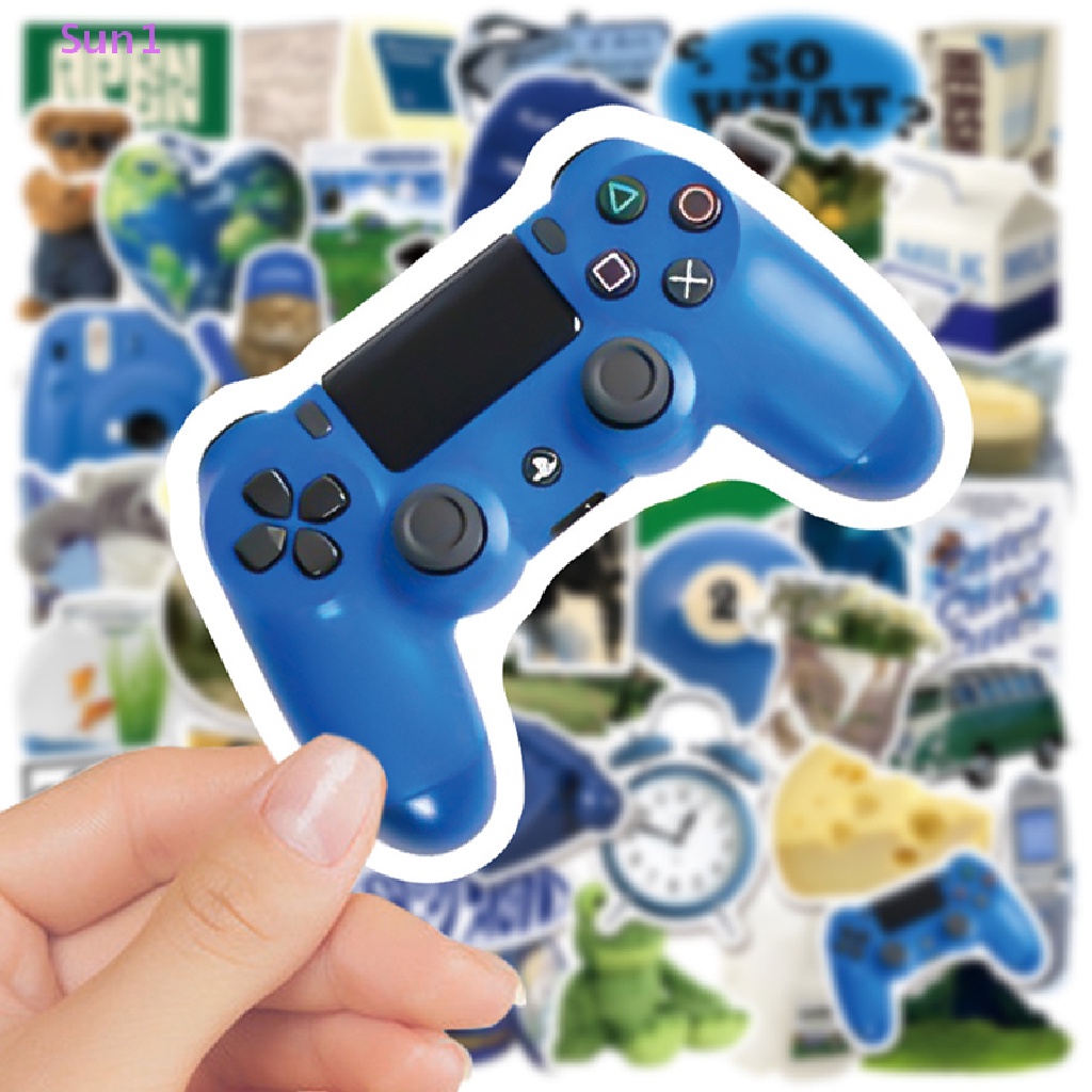 Túi 50 Miếng Dán Chống Nước Sun1 > 50 Cái Trang Trí Laptop / Xe Hơi / Điện Thoại / Va Li Phong Cách Kawaii