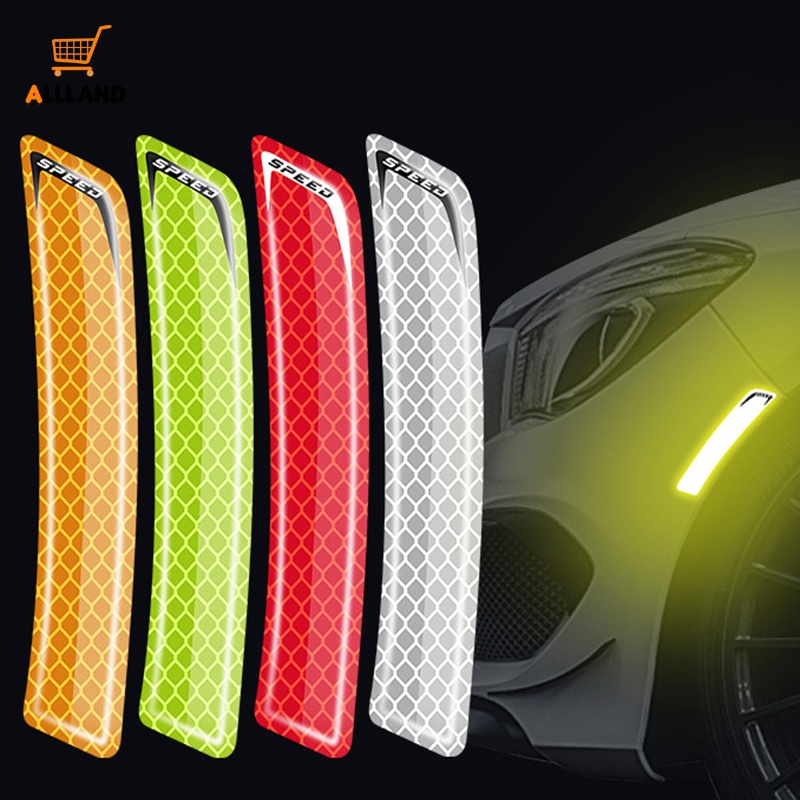 Bộ 2 Miếng Dán Phản Quang Chống Va Chạm Bảo Vệ Xe Hơi
