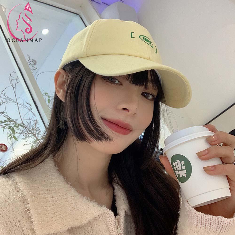 Nón lưỡi trai thêu chữ phong cách hiphop Hàn Quốc thời trang mùa hè dành cho nam và nữ