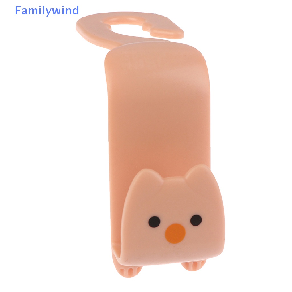 Set 2 Móc Treo Đồ Gắn Sau Ghế Xe Hơi Hình Mèo Dễ Thương