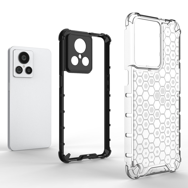 Ốp Điện Thoại TPU Trong Suốt Họa Tiết Tổ Ong Cho Realme GT2 Explorer Master