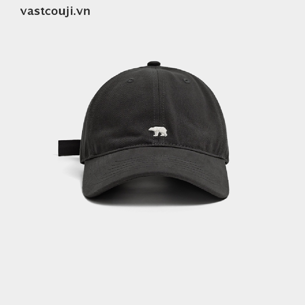 Mũ Lưỡi Trai Vành Rộng Thêu Hình Gấu Bắc Cực Thời Trang Cho Nam Và Nữ